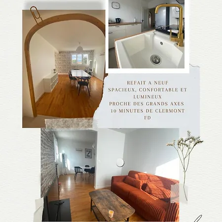 Appartement Spacieux Et Chaleureux - 4Pers - Refait A Neuf - Parking Privatif - Proches Axes, Commerces Et Services - Check In 24-24 Lempdes Extérieur photo