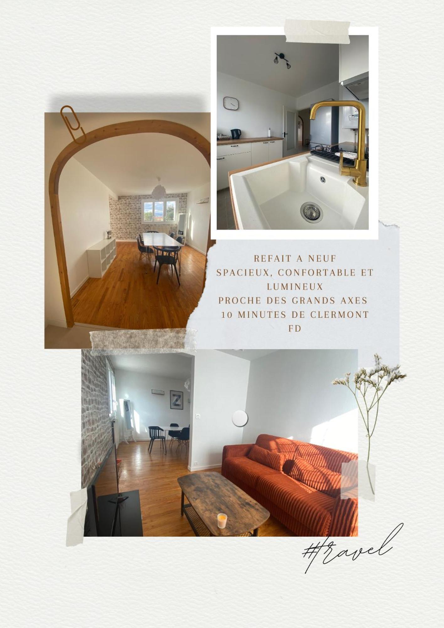 Apartment Spacieux Et Chaleureux - 4pers - Refait A Neuf - Parking Privatif - Proches Axes, Commerces Et Services - Check In 24-24 *